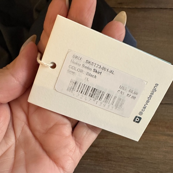 Carve Designs Womens Hoku Swim Skirt Black Cinched XL Swim Bottom  NWT - Picture 3 of 7